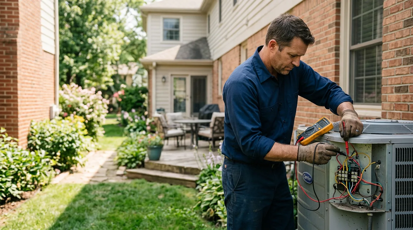 HVAC technician working near Sturgis, KY